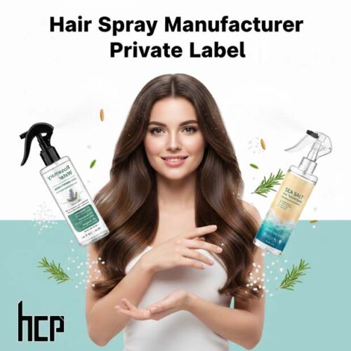 Hair spray manufacturer in India offering private label and contract manufacturing by HCP Wellness