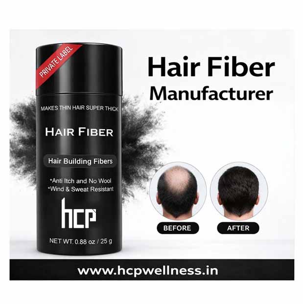 Hair Fiber Manufacturer in India offering private label hair building fibers, keratin hair fiber powder and hair fiber spray solutions Hair Fiber Manufacturer in India | Private Label Hair Fibers