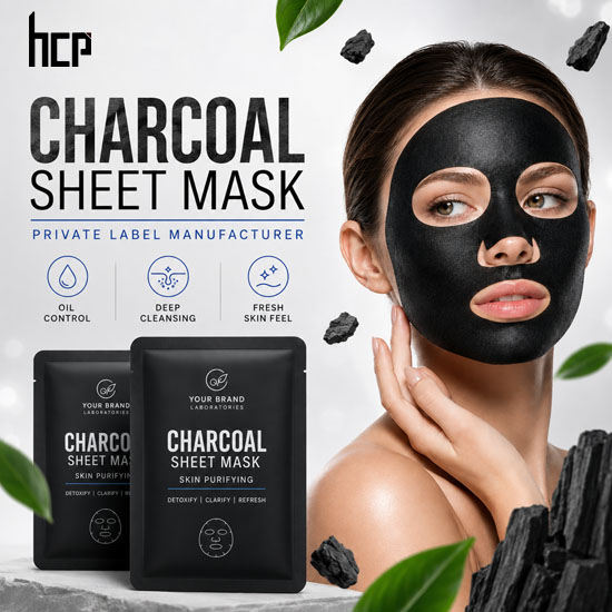 Charcoal Sheet Mask Manufacturer Charcoal Sheet Mask Manufacturer for private label skincare brands