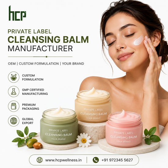 Private Label Cleansing Balm Manufacturer – HCP Wellness Private label cleansing balm manufacturer in India – HCP Wellness GMP certified facility