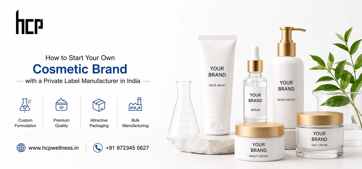 Private label cosmetic manufacturer in India helping brands launch skincare and beauty products