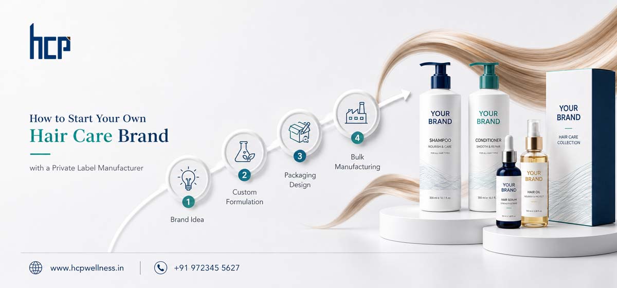 Start your own hair care brand with a private label hair care manufacturer in India