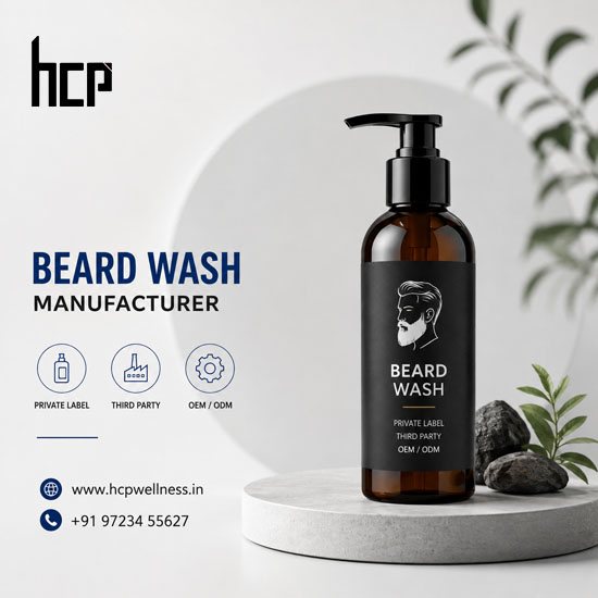 Beard Wash Manufacturer Beard Wash Manufacturer by HCP Wellness offering private label, OEM, third party, and contract manufacturing services in India.