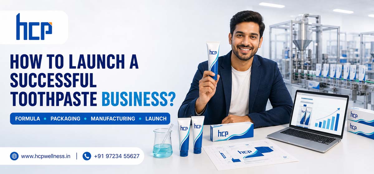 ntrepreneur and formulation expert launching a toothpaste business with a private label toothpaste manufacturer in India
