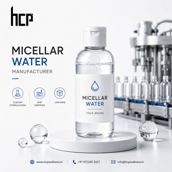 Private Label Micellar Water Manufacturer in India Micellar Water Manufacturer in India offering private label, OEM, custom formulations and low MOQ manufacturing