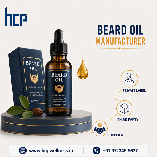 Private Label Beard Oil Manufacturer in India | HCP Wellness Private label beard oil manufacturer in India offering custom, third-party and supplier services—HCP Wellness.