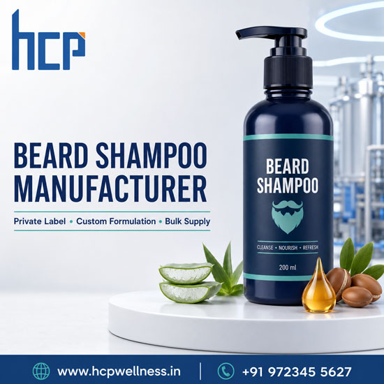 Beard Shampoo Manufacturer in India | HCP Wellness HCP Wellness, a private label beard shampoo manufacturer in India offering custom formulation and bulk supply.