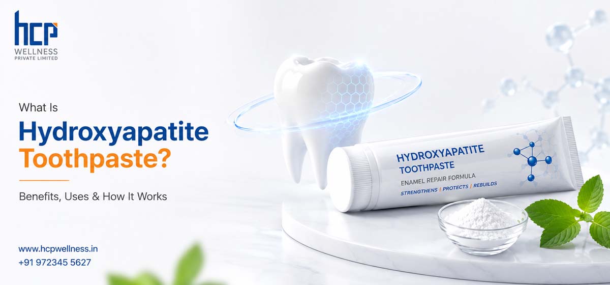 What is hydroxyapatite toothpaste with enamel repair, sensitivity relief and natural remineralization benefits