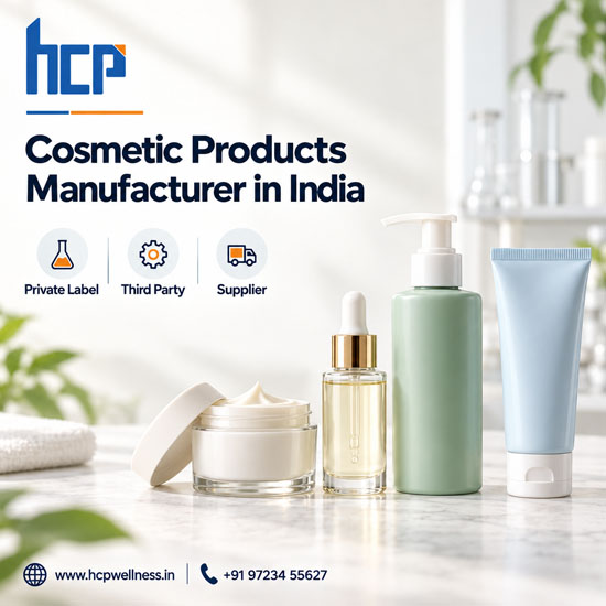Cosmetic Products Manufacturer in India | HCP Wellness Cosmetic products manufacturer in India offering private label skincare, haircare and personal care products